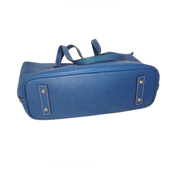 Dooney & Bourke Charleston Shopper Saffiano Navy Tote Bag - Picture 5 of 11